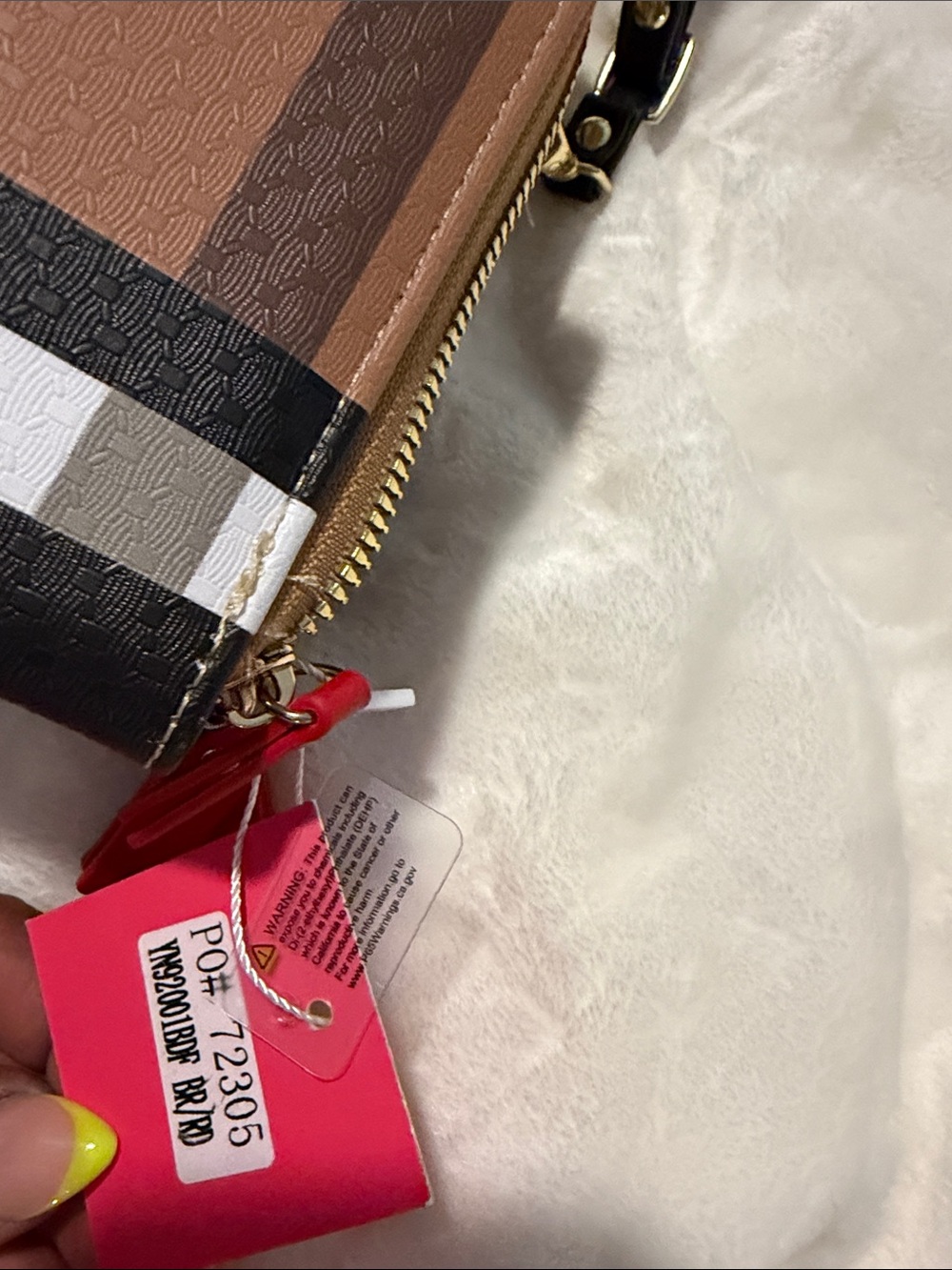 Iconic Bags Brown & Black Crossbody Wallet with Dragonfly Accent - Picture 6 of 6